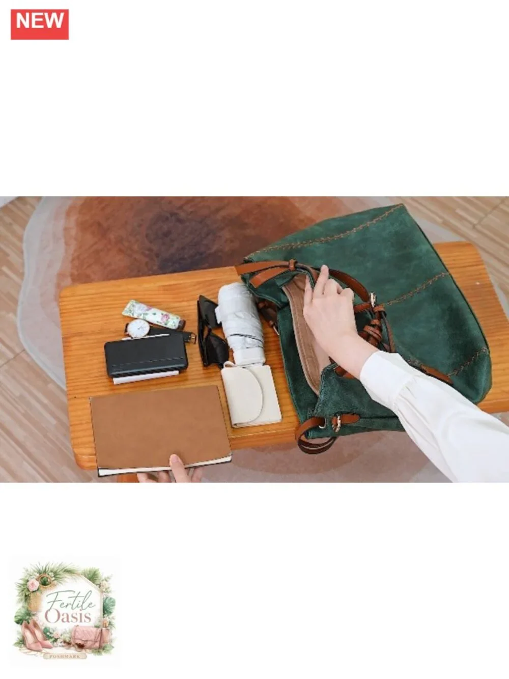 Vintage PU Leather Hobo Shoulder Bag, Tote with Rivets